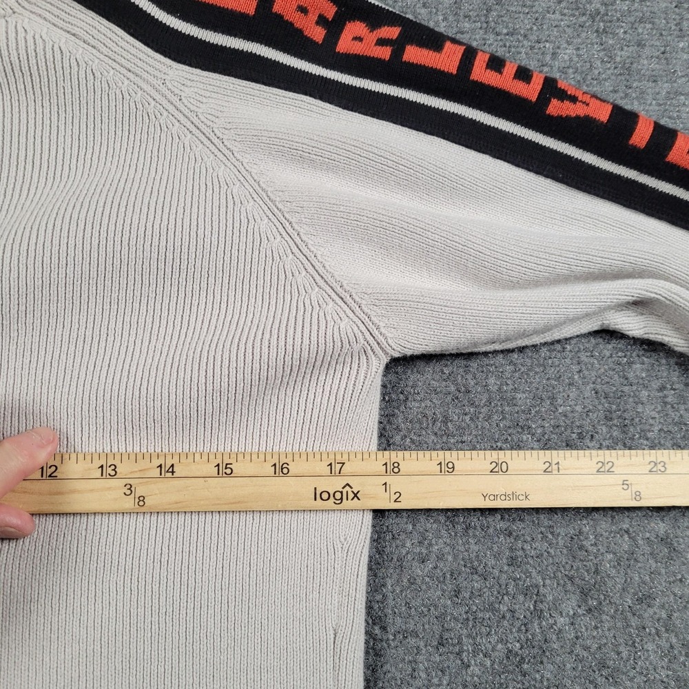Vintage Harley-Davidson Sweater Womens Small Light Gray Pullover Logo Hong Kong - Picture 6 of 7